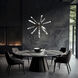 Beyond Solitude LED 48 inch Aged Brass Chandelier Ceiling Light