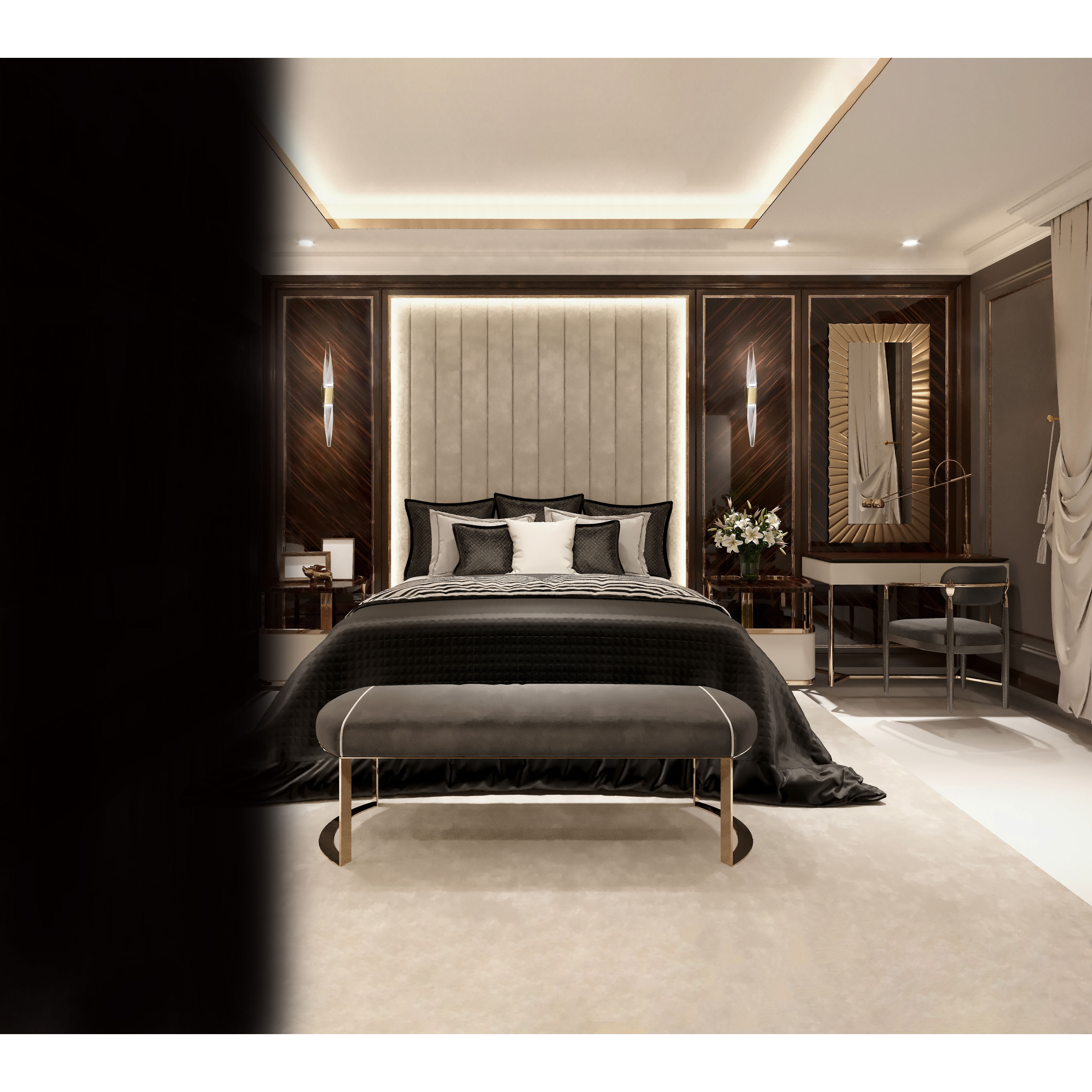 Kindjal LED 27 inch Polished Nickel Bath Vanity & Wall Light, Beyond