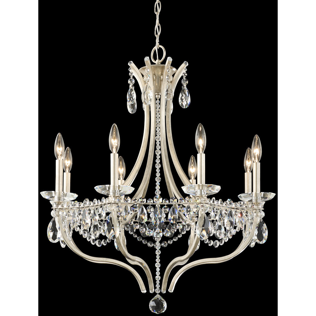Signature Adley 8 Light 30 inch Heirloom Silver Chandelier Ceiling Light in Heritage