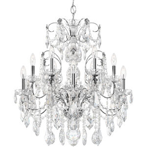 Century 12 Light 30 inch Silver Chandelier Ceiling Light in Polished Silver