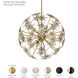 Esteracae 6 Light White Luster Pendant Ceiling Light in Radiance