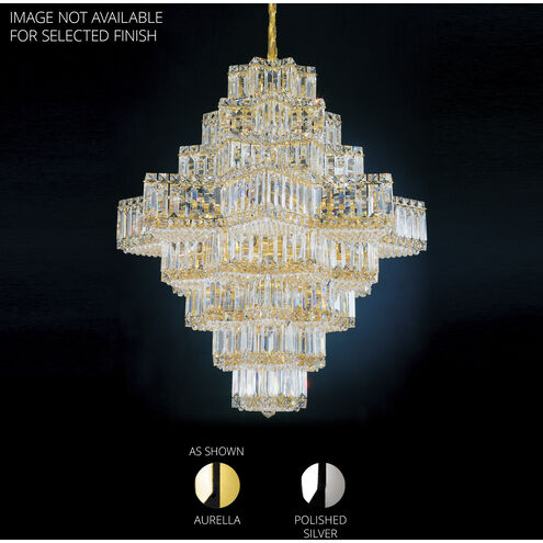 Equinoxe 45 Light Polished Silver Chandelier Ceiling Light in Optic