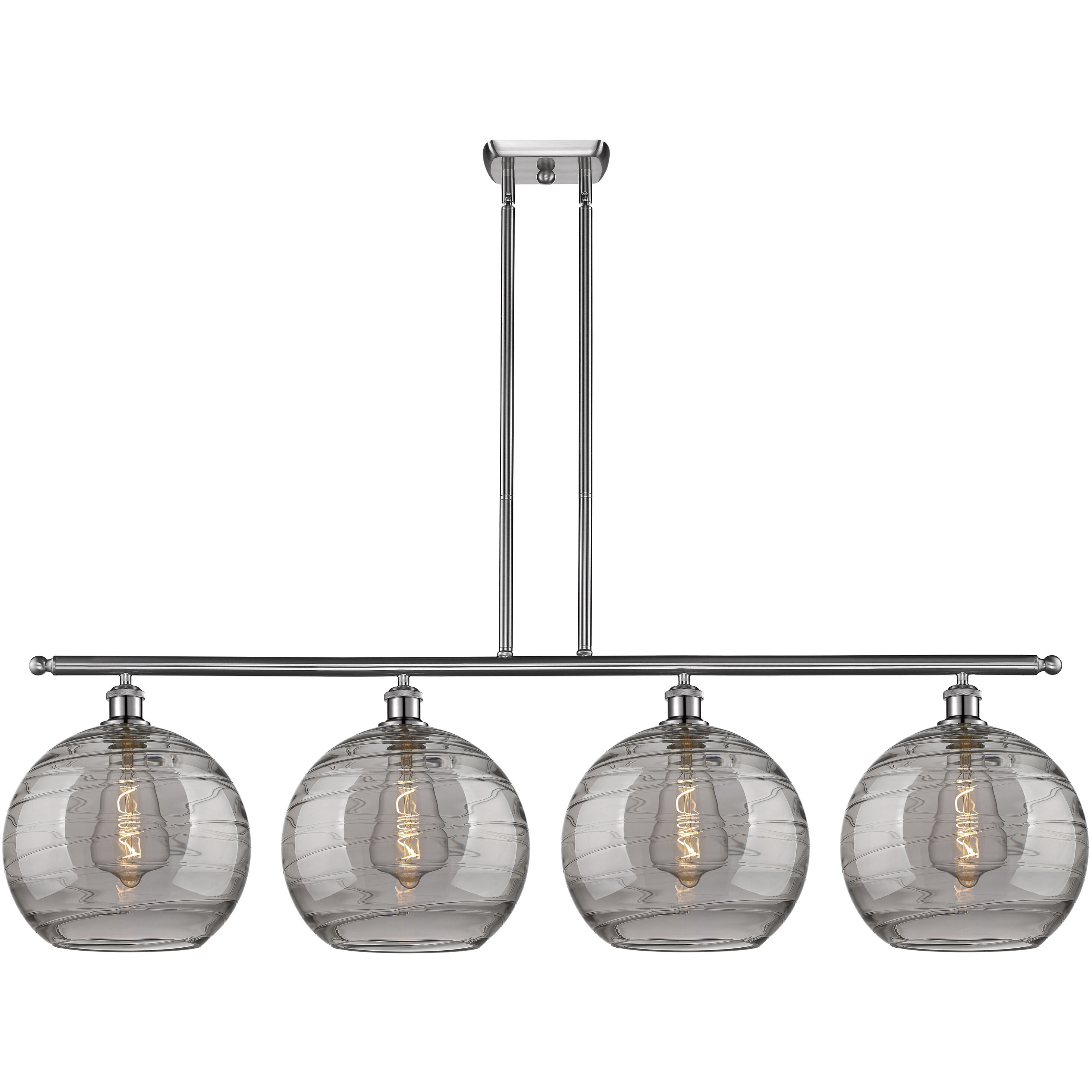 Ballston Athens Deco Swirl 4 Light 50.25 inch Island Light