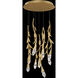 Signature Secret Garden LED 17 inch French Gold Multi-Light Pendant Ceiling Light