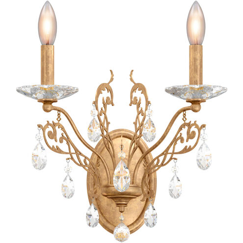 Filigrae 2 Light 10 inch French Gold Wall Sconce Wall Light in Filigrae Heritage