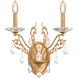 Filigrae 2 Light 10 inch French Gold Wall Sconce Wall Light in Filigrae Heritage