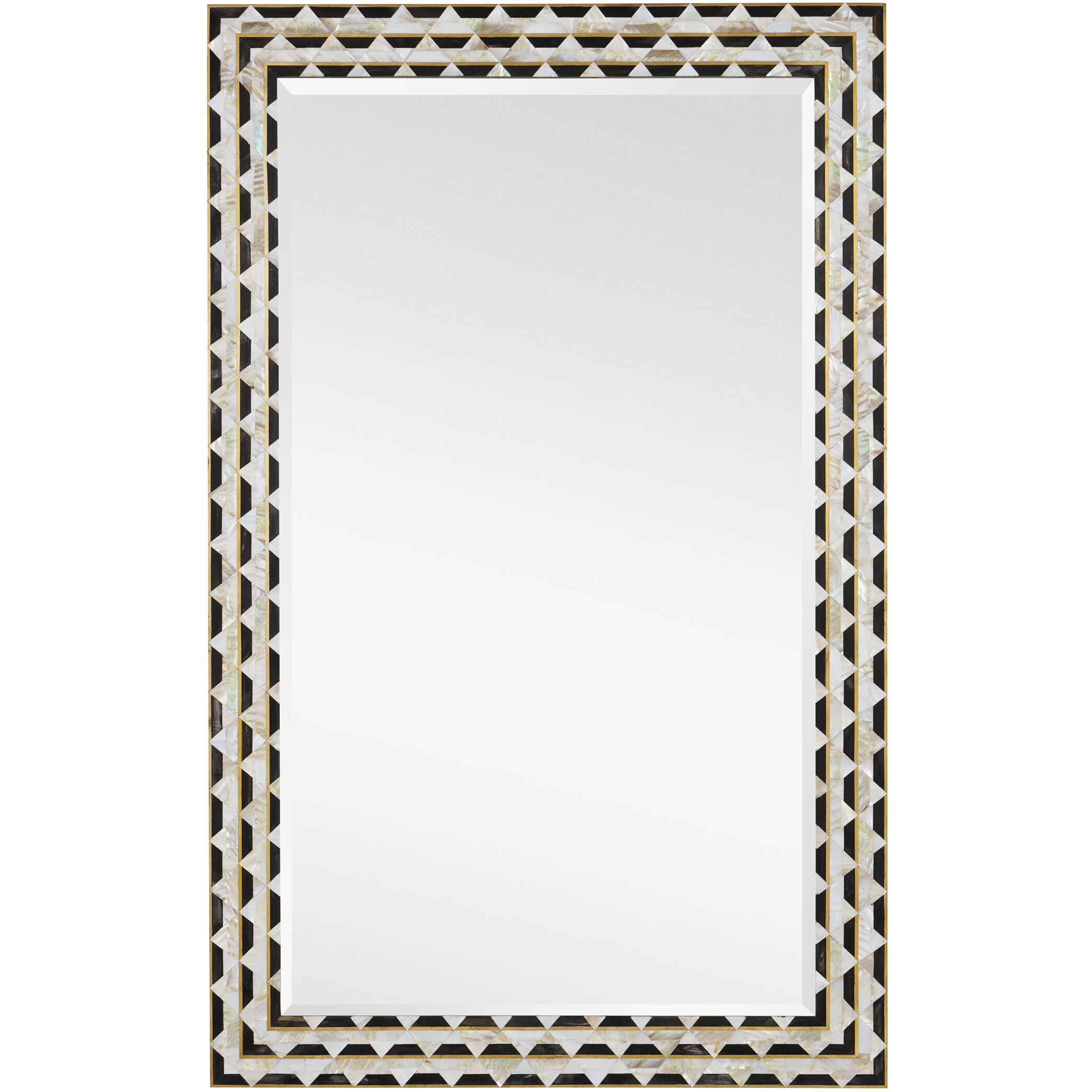 Macy 48 X 30 inch Natural/Brass/Mirror Mirror