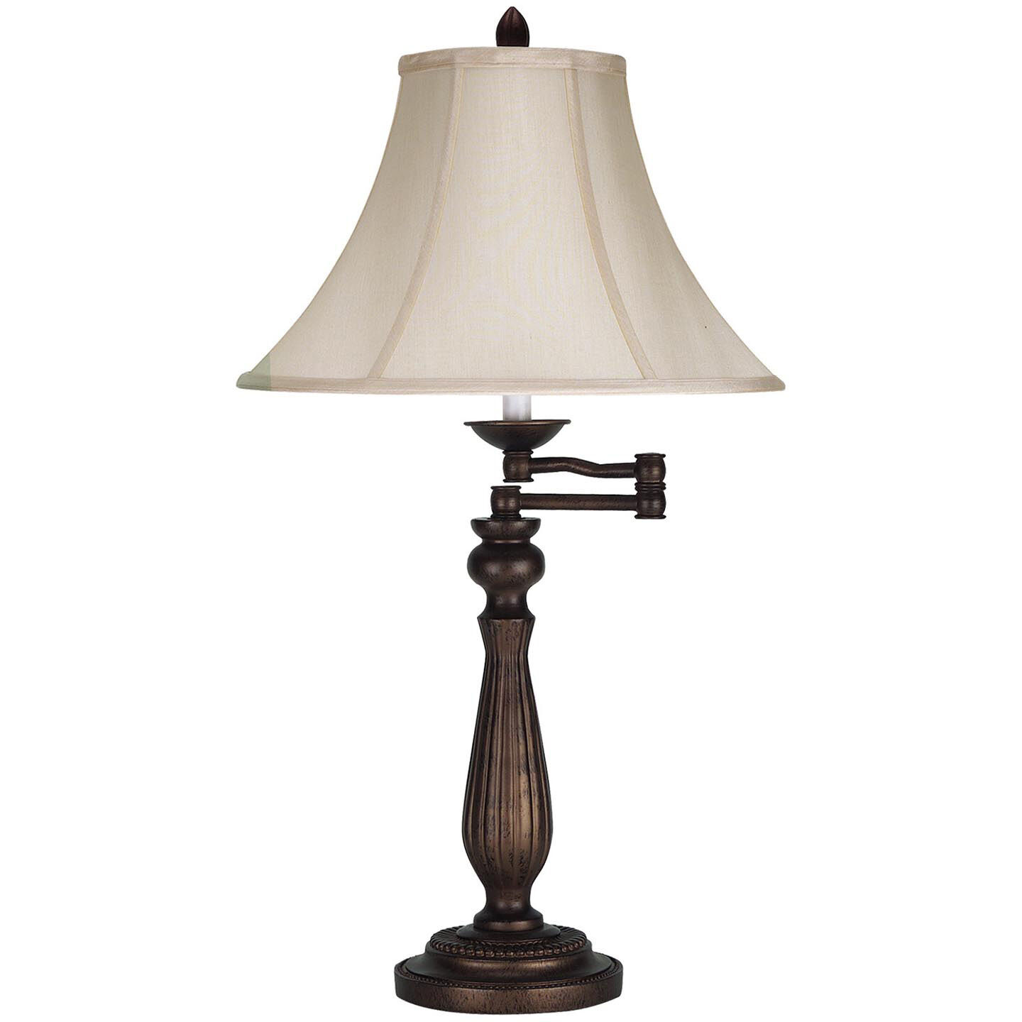 Signature 30 inch 150 watt Antique Rust Swing Arm Table Lamp Portable Light