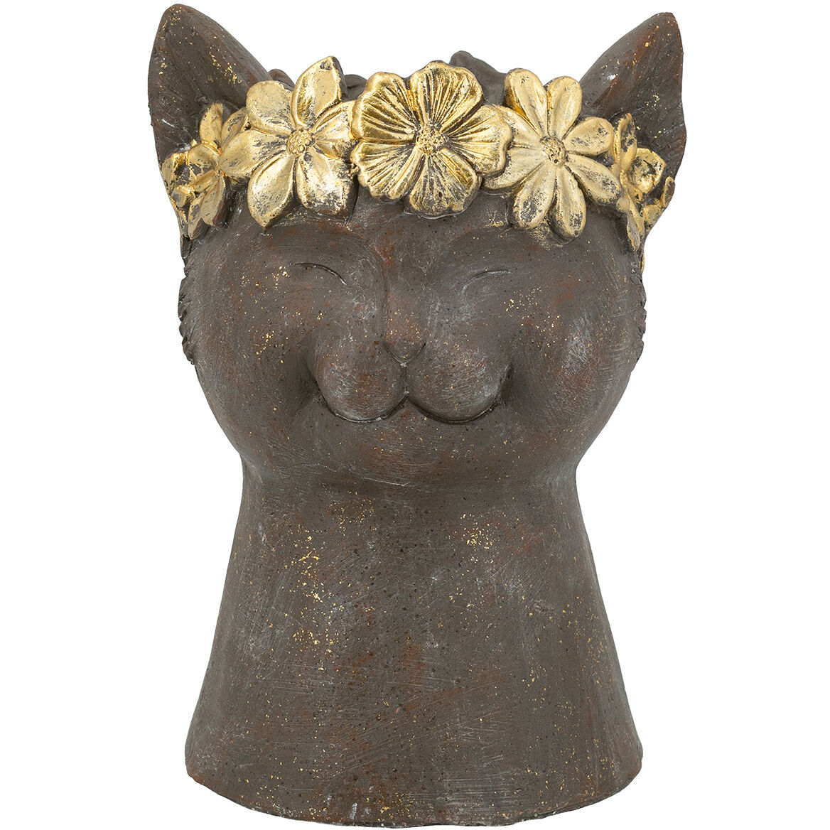 Anita Brown and Gold Planter