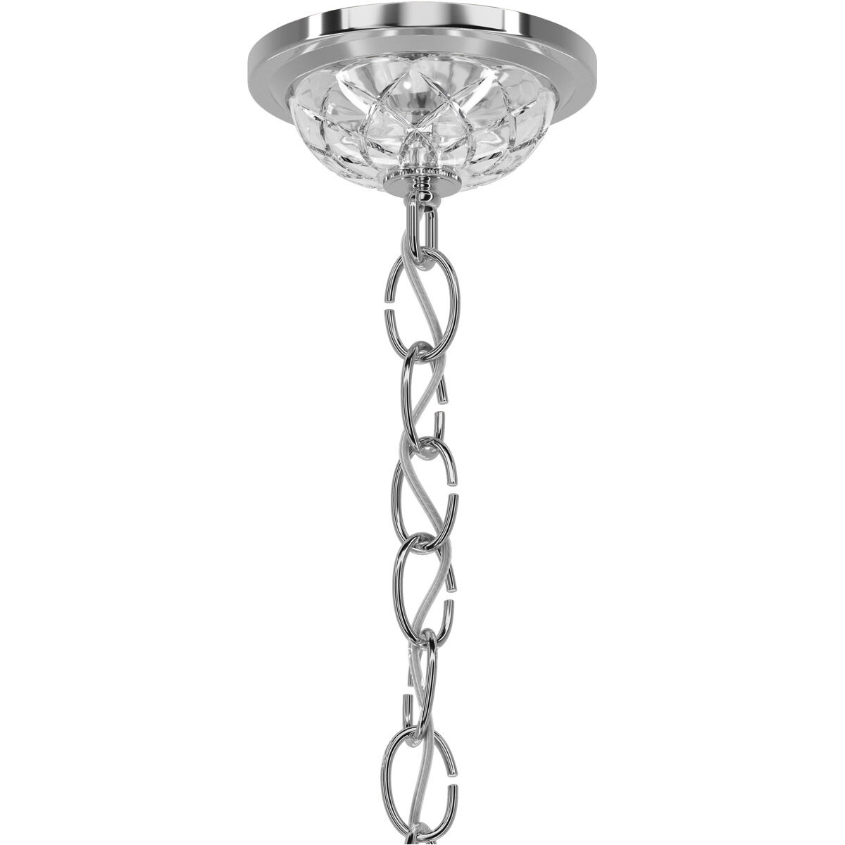 Century 5 Light 17 inch Polished Silver Chandelier Ceiling Light