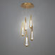 Beyond Devotion LED 17 inch Aged Brass Multi-Light Pendant Ceiling Light