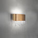 Soleil LED 10 inch Aged Brass Bath Vanity & Wall Light, Schonbek Signature
