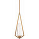 Beyond Devotion LED 3 inch Aged Brass Pendant Ceiling Light, Beyond