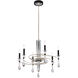 Signature Tempest 6 Light 28.5 inch Soft Silver/Black Chandelier Ceiling Light in Soft Gold/Black