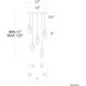 Beyond Martini LED 17 inch Polished Nickel Multi-Light Pendant Ceiling Light in Optic Haze, Beyond