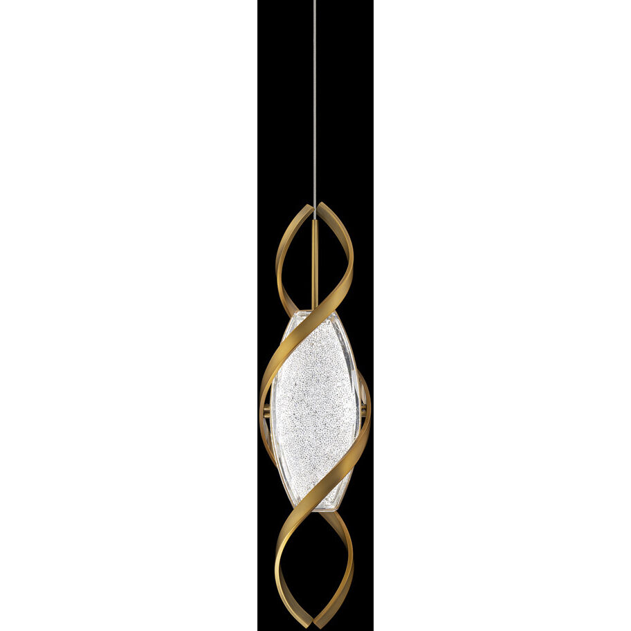 Signature Bijoux LED 5.88 inch Brushed Nickel Mini Pendant Ceiling Light