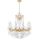 La Scala 10 Light 28 inch Parchment Gold Chandelier Ceiling Light in Heritage, Parchment Gold Cast