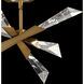Beyond Solitude LED 17 inch Aged Brass Semi-Flush Mount Ceiling Light