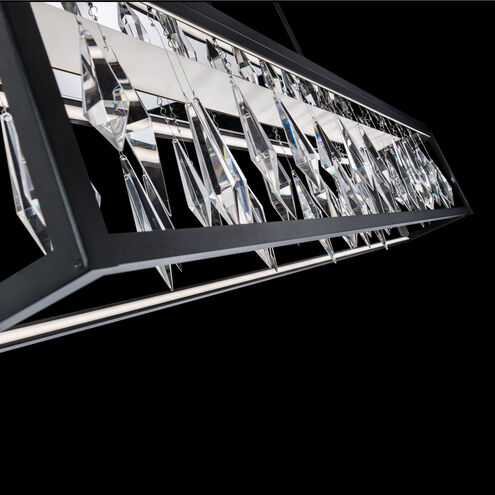 Beyond Mirage LED 54 inch Black Linear Pendant Ceiling Light