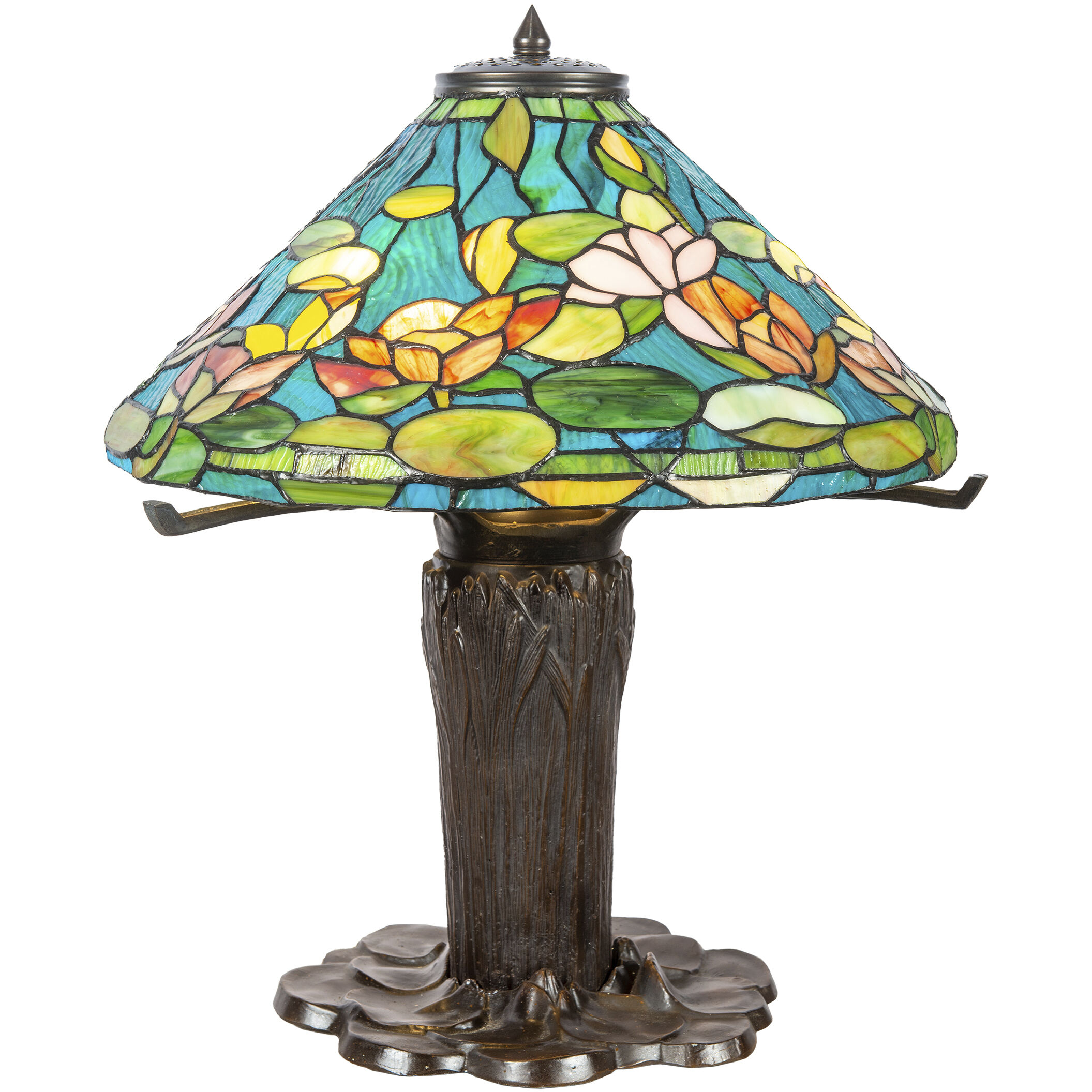 Alba 23.5 inch 75.00 watt Bronze Tiffany Table Lamp Portable Light