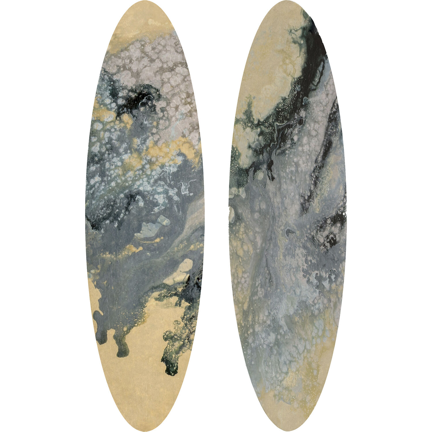 Tidal Blue and Beige Wall Sculpture, The Studio