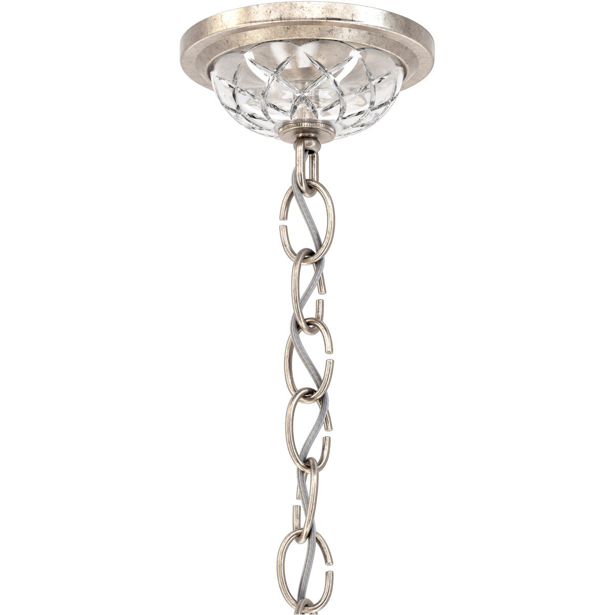 Century 5 Light 17 inch Antique Silver Chandelier Ceiling Light