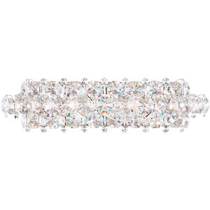 Baronet 5 Light Polished Stainless Steel Wall Sconce Wall Light in Swarovski
