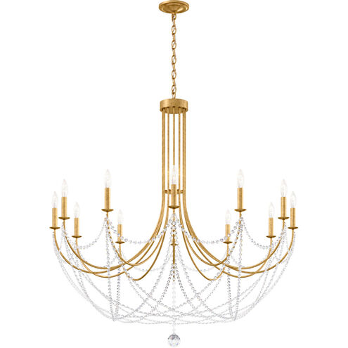 Verdana 12 Light Heirloom Gold Chandelier Ceiling Light in Optic