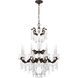 La Scala 8 Light 25 inch Heirloom Bronze Chandelier Ceiling Light in Heritage, Heirloom Bronze Cast