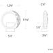 Forever Serenity LED 3.6 inch Polished Chrome ADA Wall Sconce Wall Light, Left