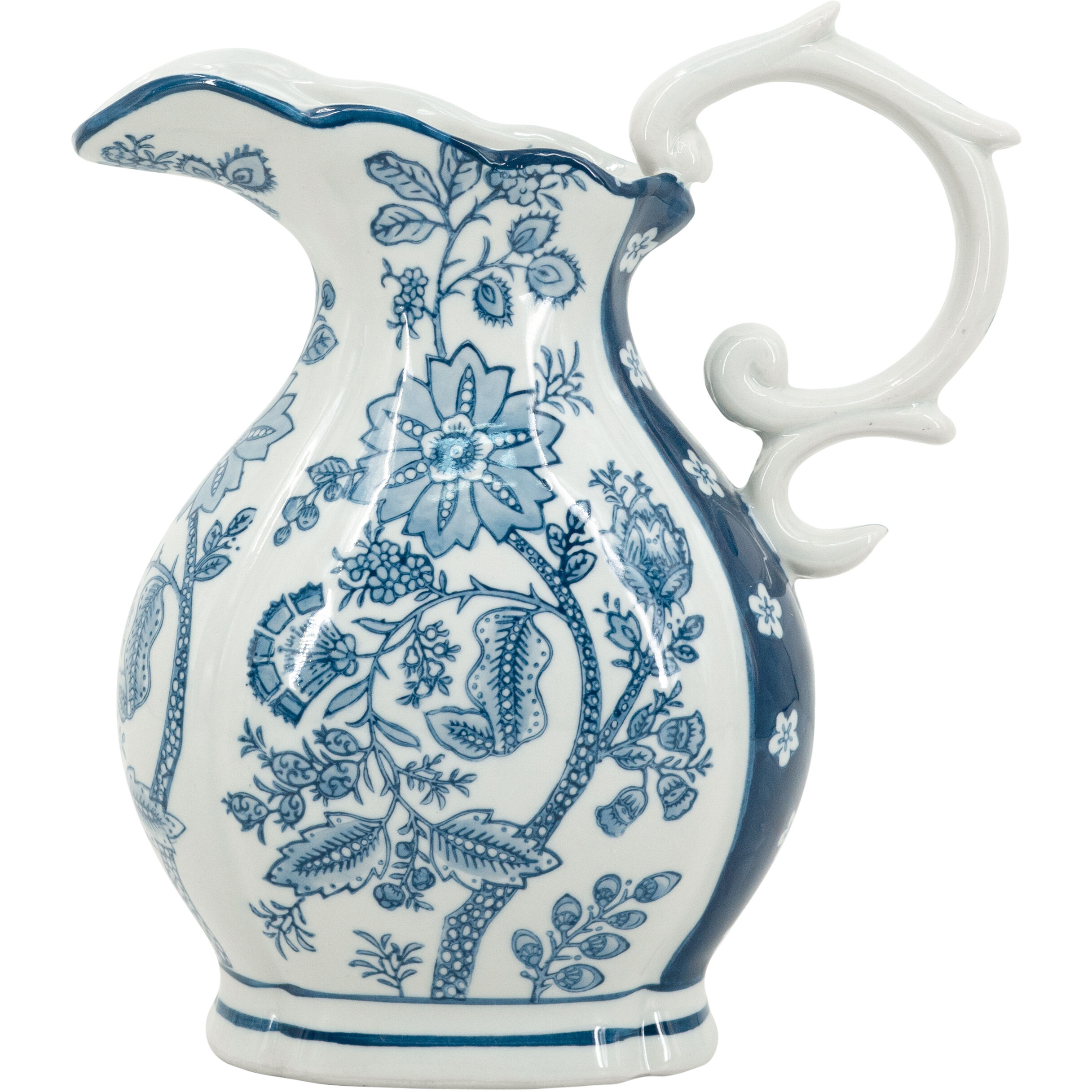 Anita Blue/White Pitcher