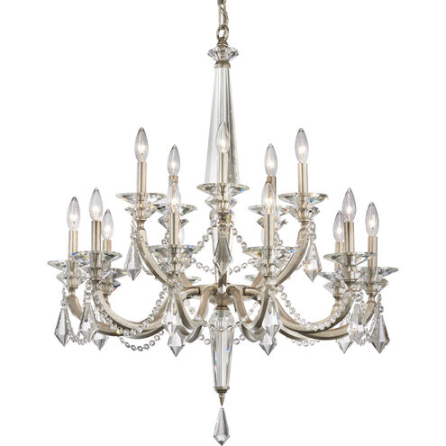 Verona 15 Light 32.5 inch Antique Silver Chandelier Ceiling Light, Schonbek Signature