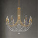Verdana 12 Light Heirloom Gold Chandelier Ceiling Light in Optic