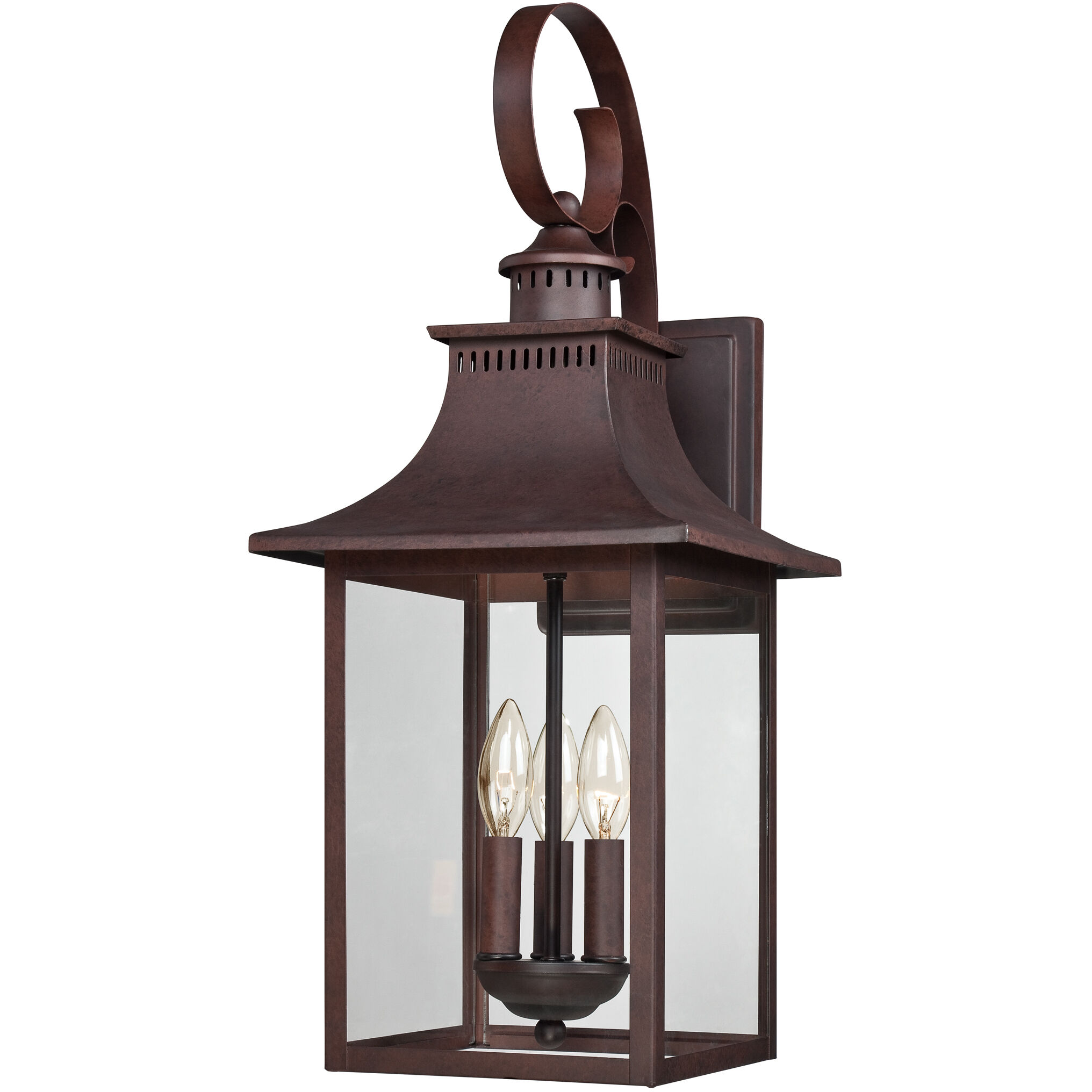 Quoizel Chancellor 3 Light 24 inch Copper Bronze Outdoor Wall Lantern CCR8410CU - Open Box