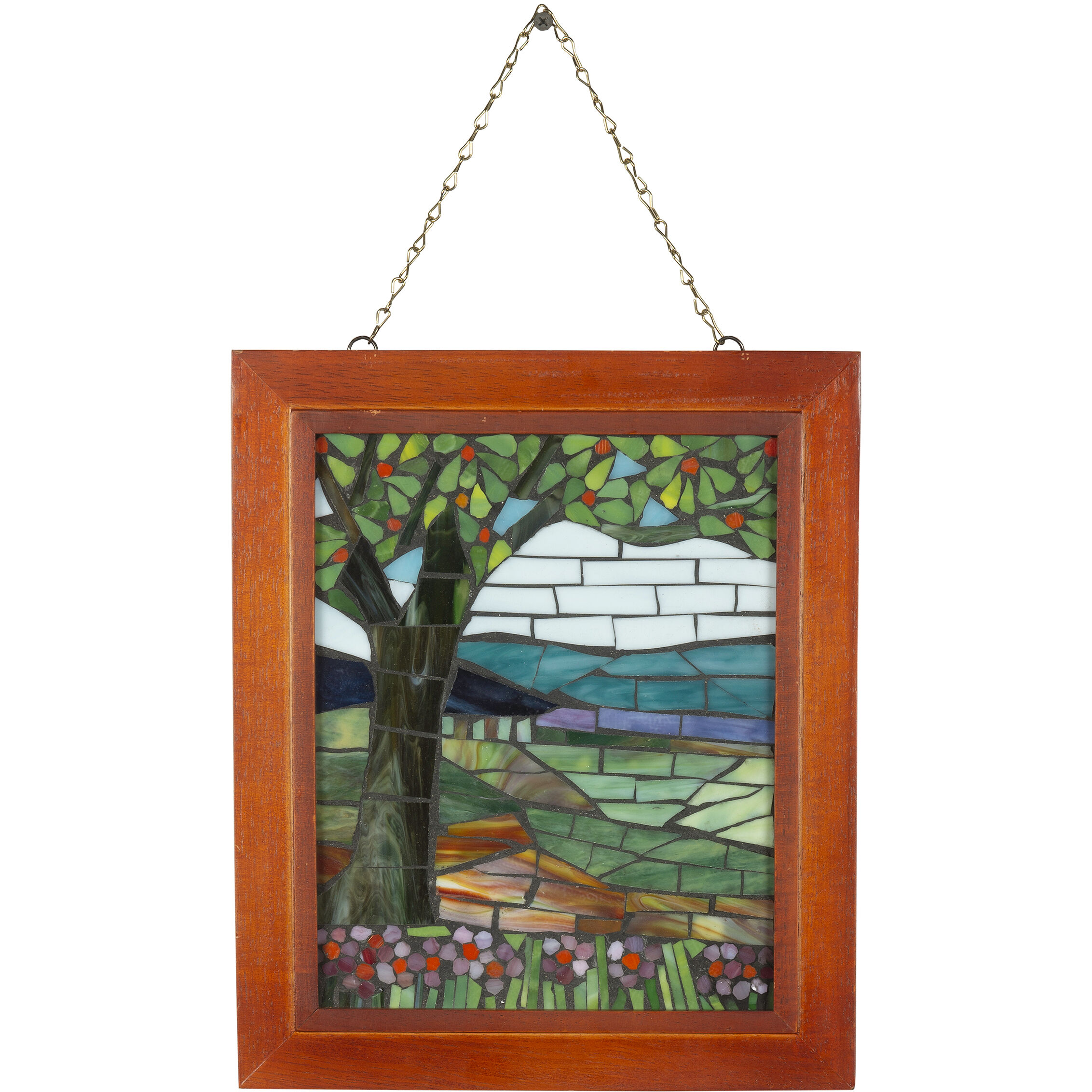 View Mt Mansfield Mosaic Art Glass Wall Panel