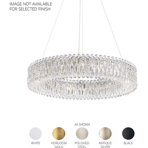Sarella 18 Light Black Pendant Ceiling Light in Heritage