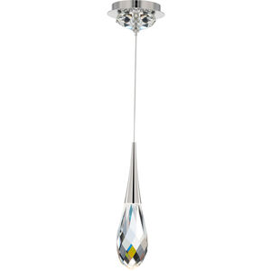 Beyond Hibiscus LED 5.9 inch Polished Nickel Pendant Ceiling Light