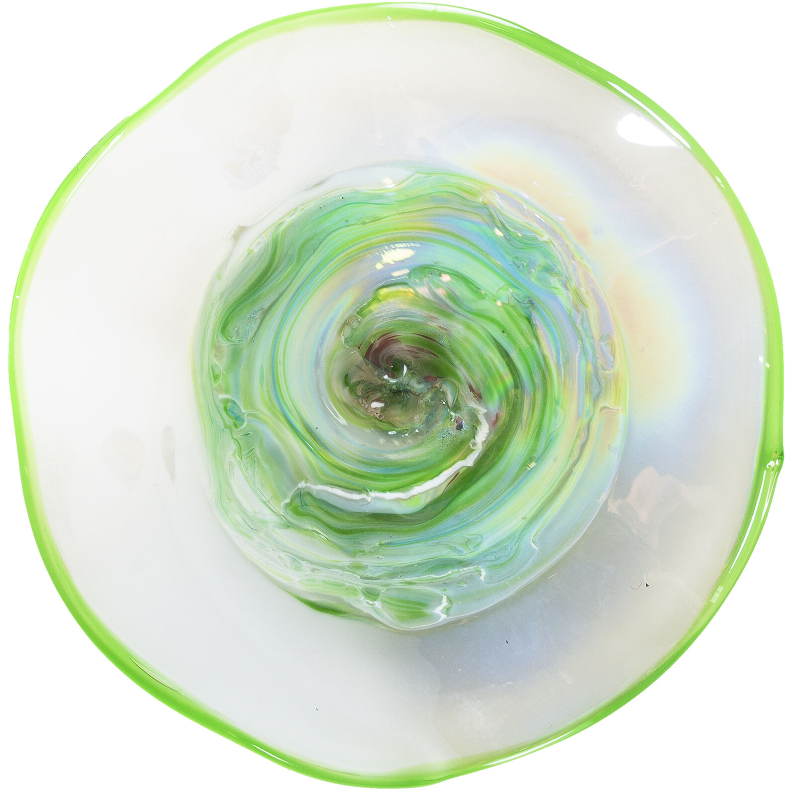 Cavalier Green Art Glass Wall Decor