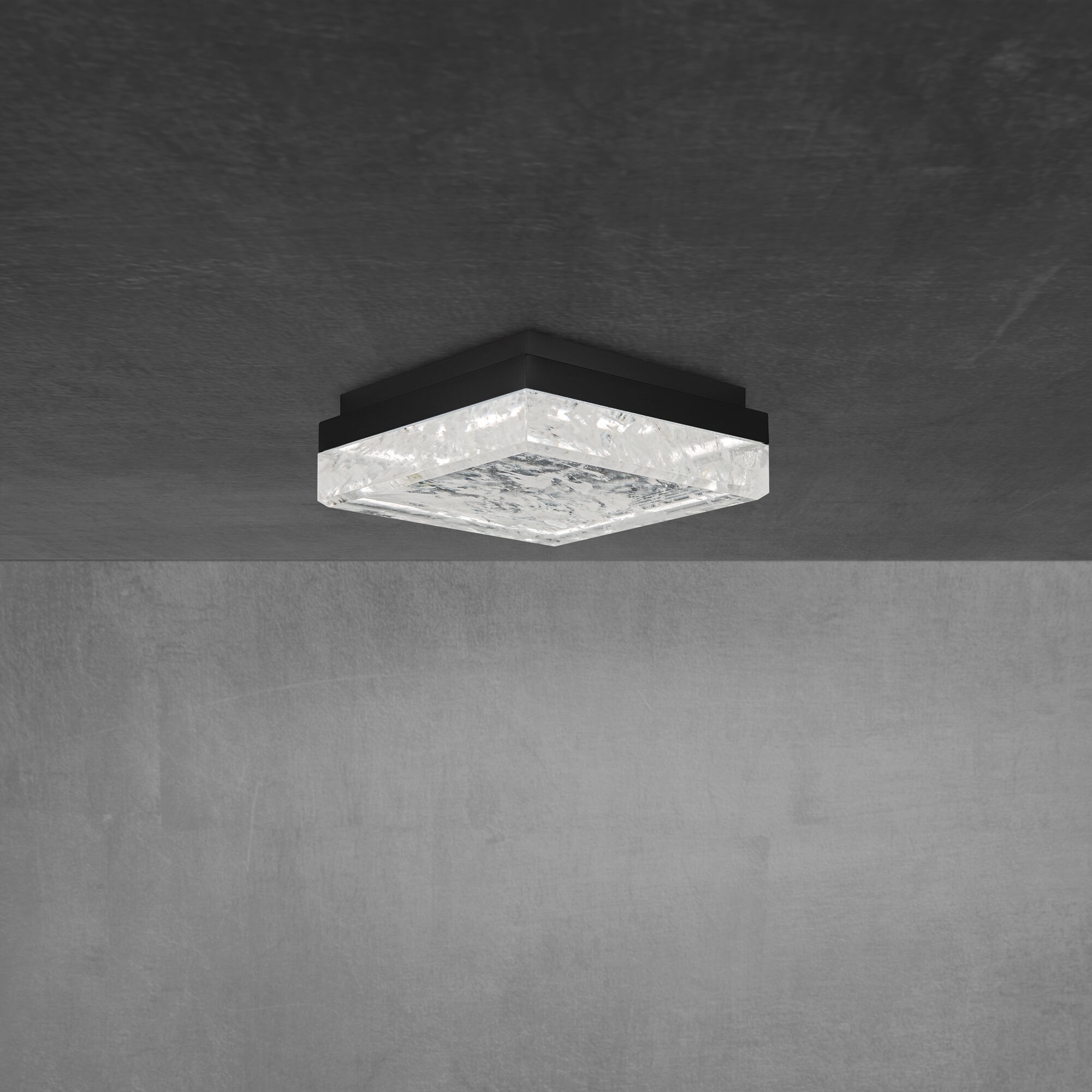 Whisper LED 12 inch Black Flush Mount Ceiling Light, Beyond