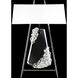 Forever Flora 31.6 inch 7 watt Polished Chrome Table Lamp Portable Light in Black Rope, Black Rope
