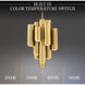 Beyond Tamara LED 26 inch Aged Brass Multi-Light Pendant Ceiling Light