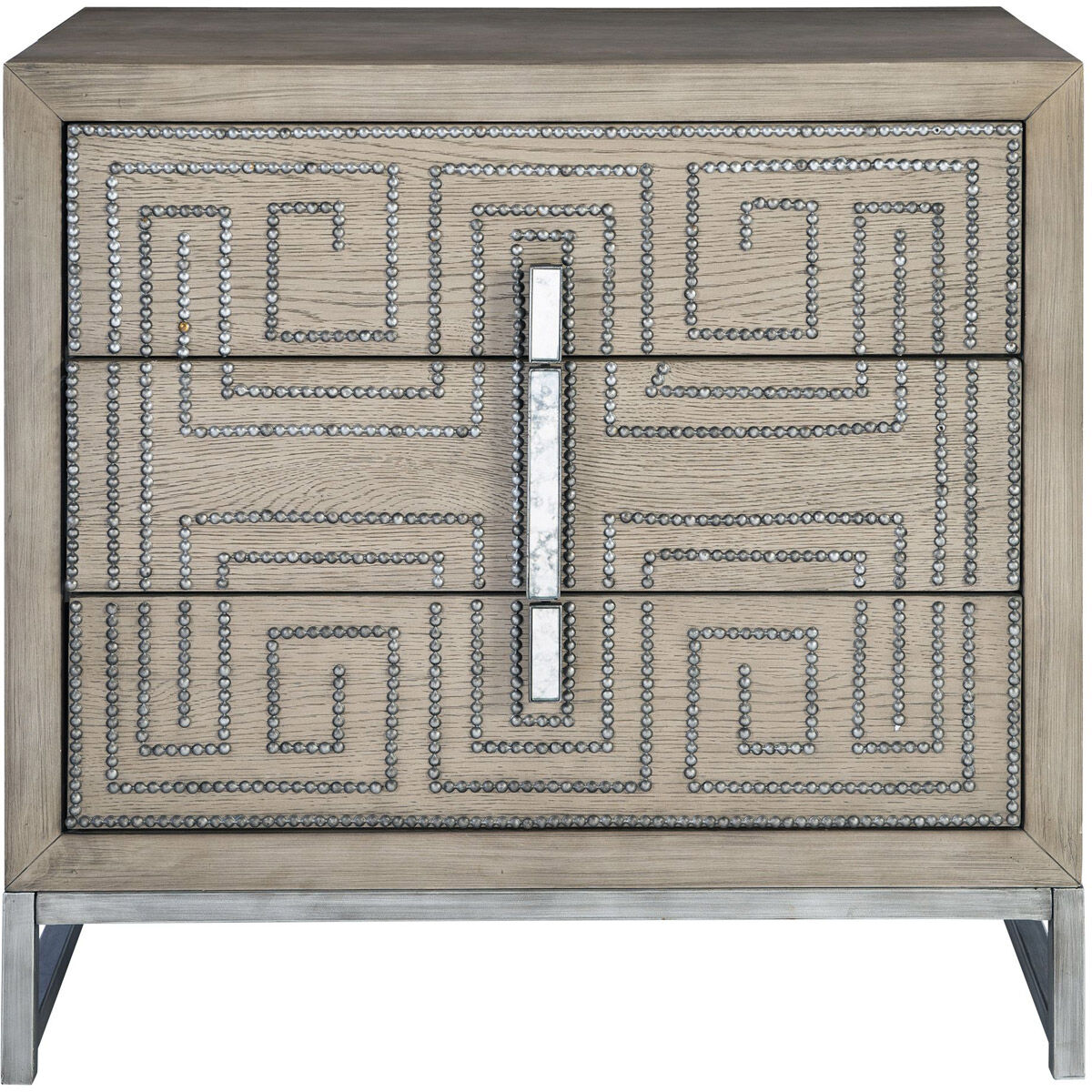 Devya Gray Oak Accent Chest 