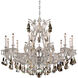 Sophia 12 Light 39 inch Antique Silver Chandelier Ceiling Light in Cast Antique Silver, Sophia Swarovski