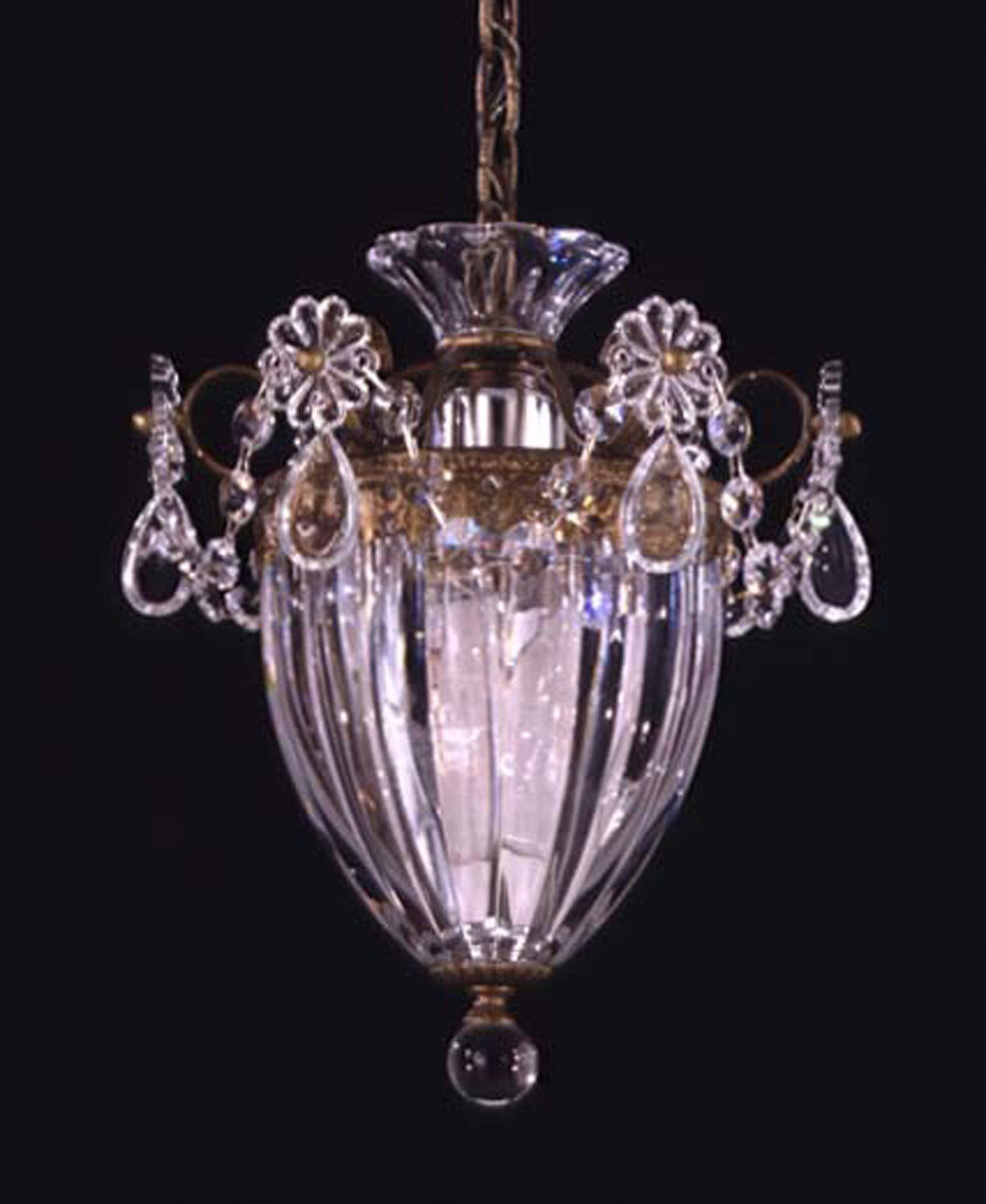 Schonbek 1241 23R Bagatelle 1 Light Etruscan Gold Mini Pendant