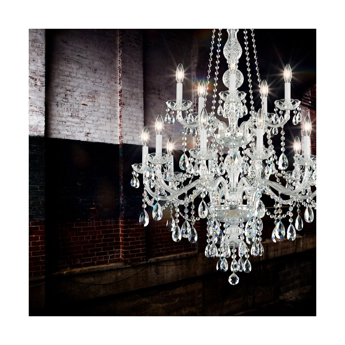 Arlington 15 Light 32 inch Polished Silver Chandelier Ceiling Light