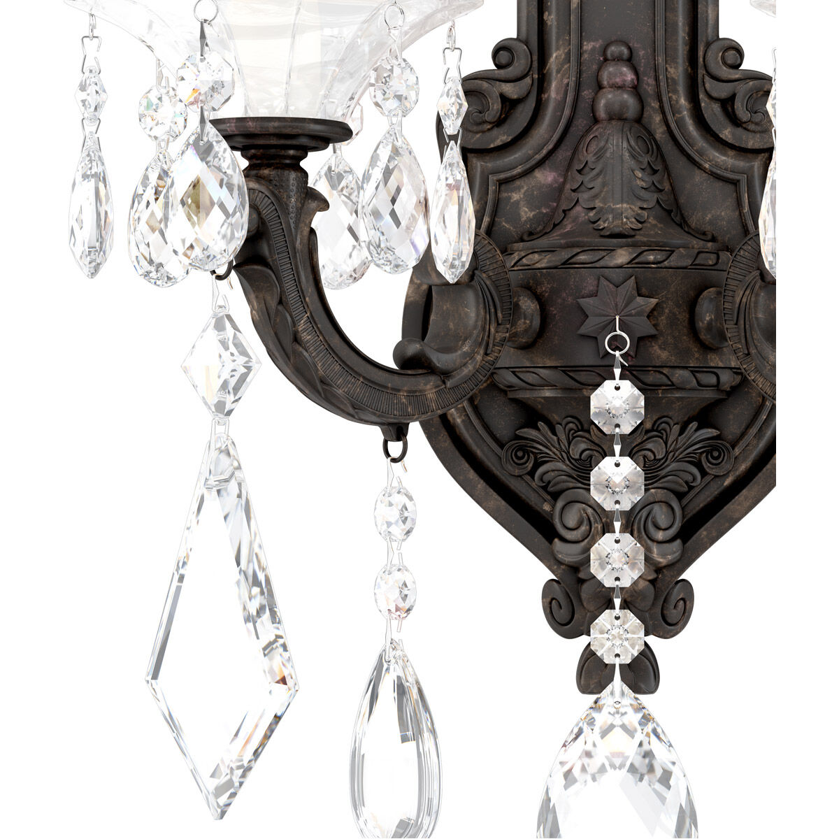 La Scala 2 Light 6.5 inch Heirloom Bronze Wall Sconce Wall Light in Heirloom Bronze Cast