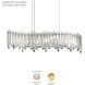 Chatter 7 Light 32.5 inch Gold Mirror Linear Pendant Ceiling Light in Radiance