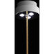 Forever Eva LED 3.75 inch Polished Chrome Pendant Ceiling Light in Gold Rope, Gold Rope
