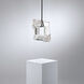 Forever Eva LED 3.75 inch Polished Chrome Pendant Ceiling Light in Black Rope, Black Rope