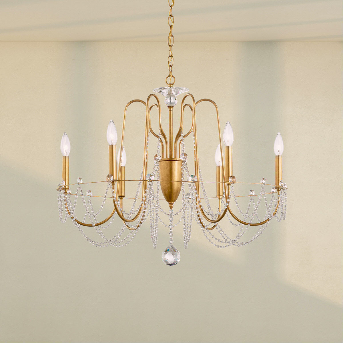 Esmery 6 Light Heirloom Gold Chandelier Ceiling Light